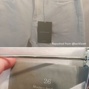 White everlane jeans